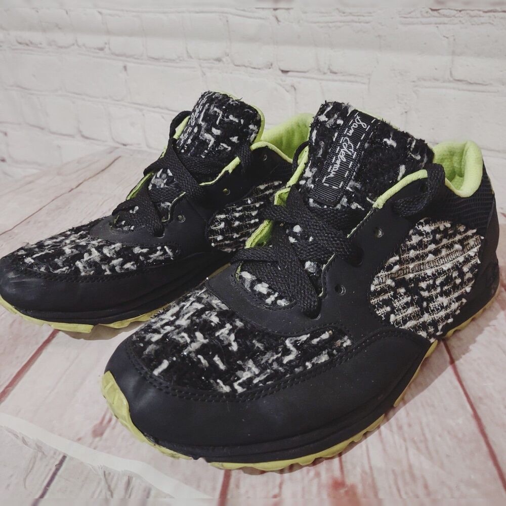 Sam Edelman Two-toned Metallic Faux Leather Neon Sneakers